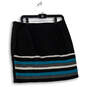 Womens Multicolor Striped Side-Zip Short Mini Skirt Size 12 image number 2