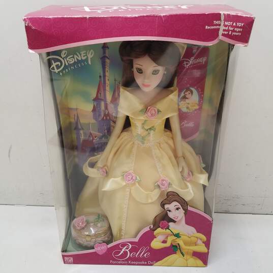 BK Collectibles Disney Princess Belle Porcelain Keepsake Doll image number 1