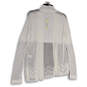 NWT Womens White Crochet Long Sleeve Open Front Cardigan Shrug Size Large image number 4