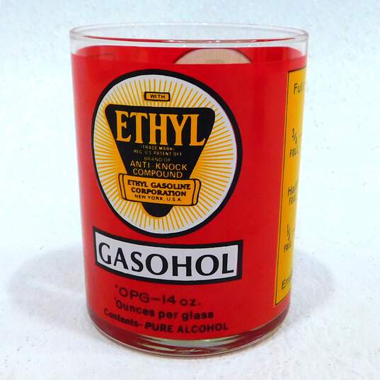 2 Vintage Ethyl Gasohol 14 Oz Drinking Glasses image number 6