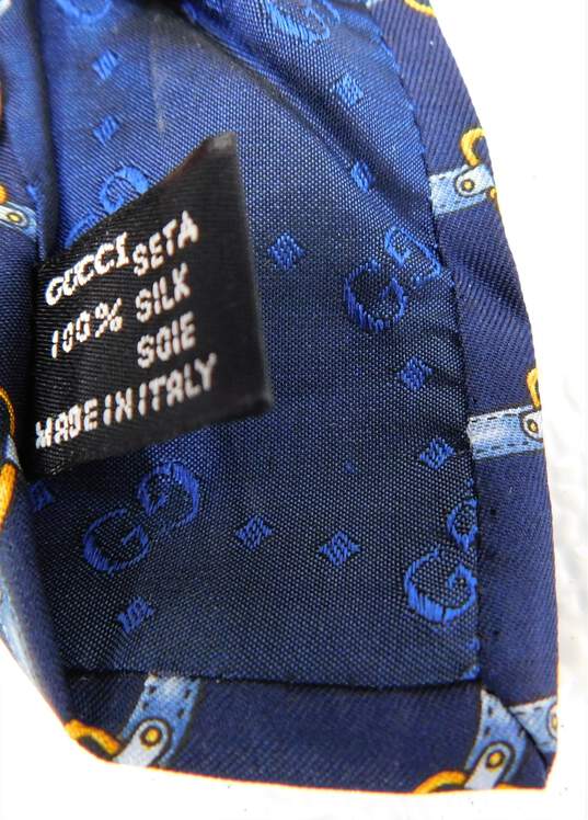 Louis Vuitton Blue Silk Monogram Men’s Tie in Box