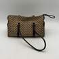 Liz Claiborne Womens Beige Brown Shoulder Handbag With Matching Wallet image number 2