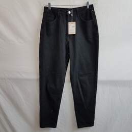 Missguided women's black denim high rise mom jeans size 6 nwt
