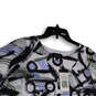 NWT Womens Multicolor Abstract Print 3/4 Sleeve Pullover Blouse Top Size S image number 1