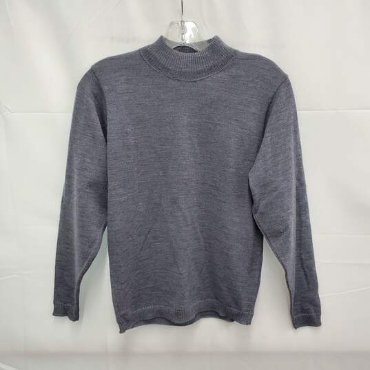Pendleton Petites WM's 100% Pure Wool Gray Crewneck Sweater Size SM image number 2