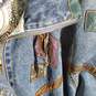 Mens Denim Collared Long Sleeve Front Pockets Full-Zip Jacket Size Medium image number 3