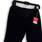 NWT Womens Blue Dark Wash Pockets Denim Bootcut Jeans Size 4 Maternity image number 3