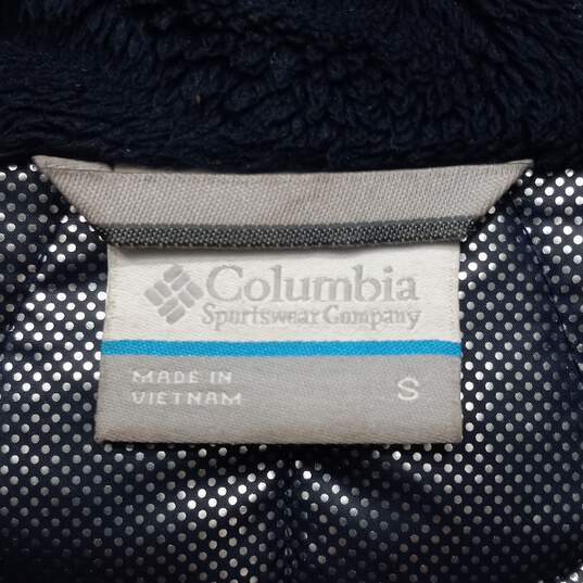Colombia Navy Blue Puffer Jacket Size S image number 2