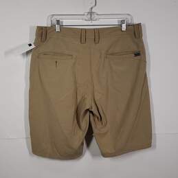 Mens Regular Fit Flat Front Belt Loops Slash Pockets Chino Pants Size 34 alternative image