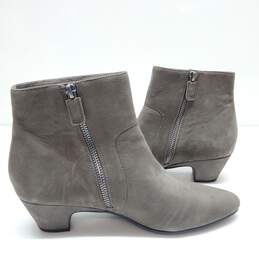 Eileen Fisher Women's Gray Leather Ankle Boots Size 7