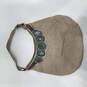 Womens Beige Beaded Inner Pocket Leather Shoulder Strap Zipper Hobo Bag image number 1