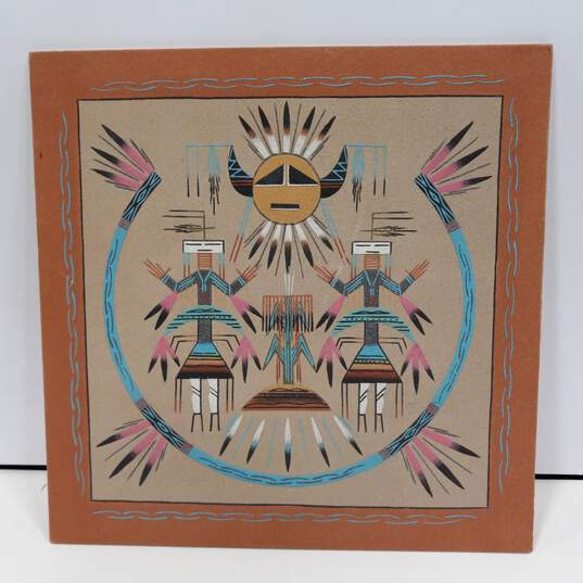 Native American Themed Sand Painting image number 1