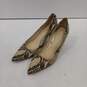 Women's Snakeskin Pump Heels Size 6.5B image number 1