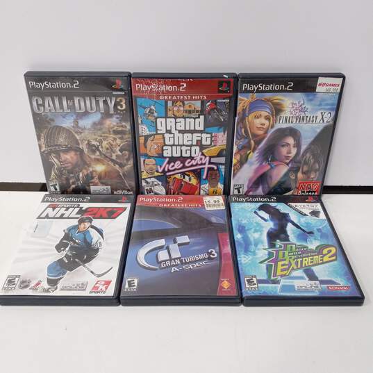 Bundle of 6 PlayStation 2 Video Games image number 1