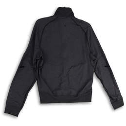 Mens Gray Mock Neck Long Sleeve Full-Zip Activewear Track Jacket Size S alternative image