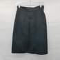 Armani Collezioni Gray Wool Blend Skirt Wm Size 4 AUTHENTICATED image number 2