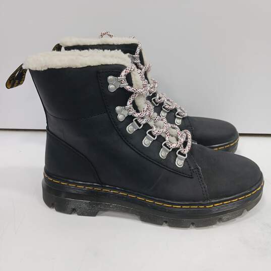 Dr. Martens Women's COMBS W Black Leather Lined Lace-Up Boots Size 9 image number 3