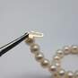 14k Gold Knotted FW Pearl 17 Inch Necklace 27.0g image number 8