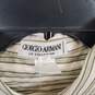 Giorgio Armani Men's Striped Long Sleeve SZ 41 image number 6