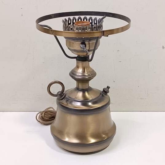 Vintage Brass Camp Lantern Lamp image number 1