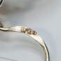 F.L. Sterling Silver Open Cut - Work Cuff Bracelet2p Drop Earring Bundle 3pcs Damage 13.8g image number 5