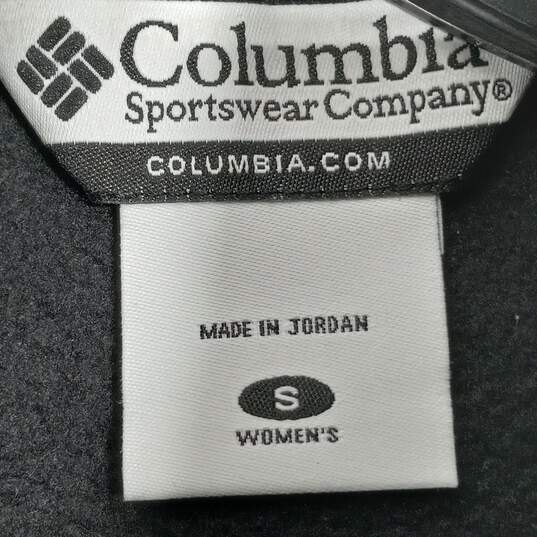 Women's Black Columbia Fleece Zip Vest (Size S) image number 4