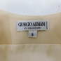Giorgio Armani Le Collezioni Cream Zipped Long Sleeve Jacket with Sleeveless Cream Sheath Dress Women's Suit Set Size 8 with COA image number 12