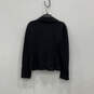 Authentic Womens Black Knitted Long Sleeve Classic Four-Button Blazer Sz 8 image number 2