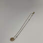Designer Michael Kors Gold-Tone Rhinestone Reversible Pendant Necklace image number 3