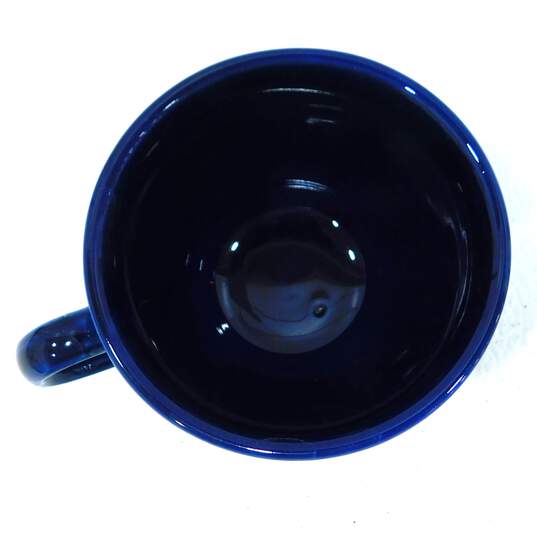 VTG Fiestaware Cobalt Blue Set of 4 Coffee Cups & Saucers image number 18