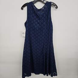 Navy Blue Knitted Sleeveless Dress alternative image