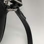 Womens Black Leather Inner Pocket Adjustable Strap Zipper Crossbody Bag image number 5
