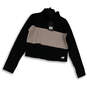 NWT Womens Black White Turtleneck Long Sleeve Pullover Sweatshirt Size M image number 1