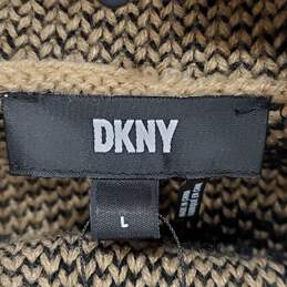 DKNY Women Brown Print Sweatshirt L NWT