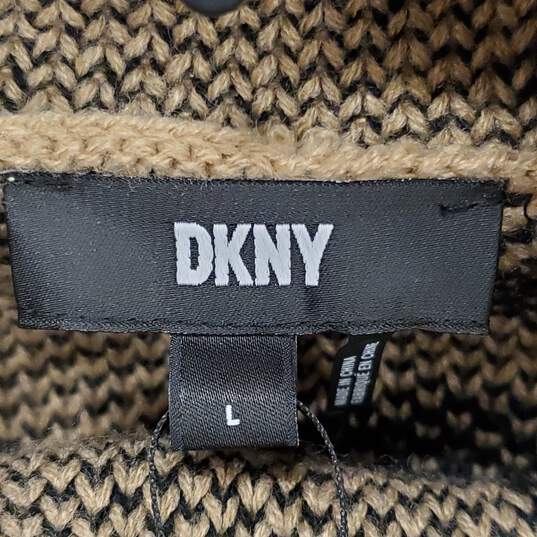 DKNY Women Brown Print Sweatshirt L NWT image number 1
