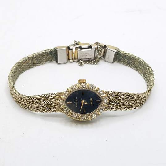 Antique Hamilton Diamond 8086 Crystal Bracelet Ladies Swiss Quartz Watch image number 6