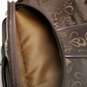 Unbranded Heart Jacquard Brown Luggage w/ Carry-On image number 1