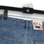 NWT Womens Blue Denim Medium Wash 5-Pocket Design Mom Shorts Size 5 image number 4