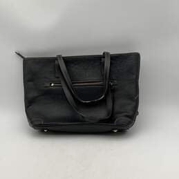 Dooney & Bourke Womens Black Pebbled Leather Bottom Stud Tote Bag Purse alternative image