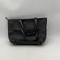 Dooney & Bourke Womens Black Pebbled Leather Bottom Stud Tote Bag Purse image number 2