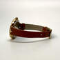 Designer Kate Spade KSW1156 Gold-Tone Brown Leather Belt Analog Wristwatch image number 1