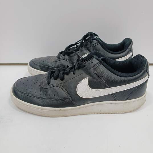 Nike Men's Black Court Vision Low Top Sneakers Size 9 image number 1