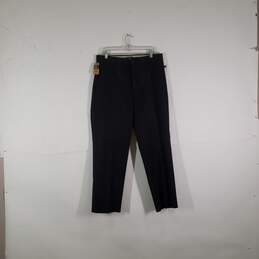 NWT Mens Classic Fit Flat Front Straight Leg Iron Free Khaki Pants Size 34X30
