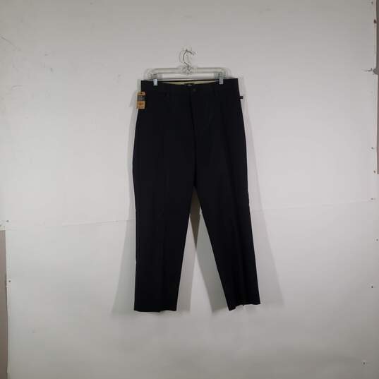 NWT Mens Classic Fit Flat Front Straight Leg Iron Free Khaki Pants Size 34X30 image number 1