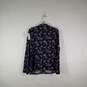 NWT Vintage Womens Boho Floral Long Sleeve Sleepwear Button-Up Shirt Size Medium image number 2