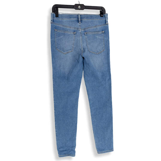 Womens Blue Denim Medium Wash 5-Pocket Design Skinny Leg Jeans Size 28 image number 2