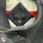 Mens Black Long Sleeve Mock Neck Slash Pocket Full Zip Pea Coat Size XL image number 3
