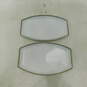 Pair Of K&A Krautheim Selb Bavaria Black Gold Trim Serving Trays Dishes Platters image number 1