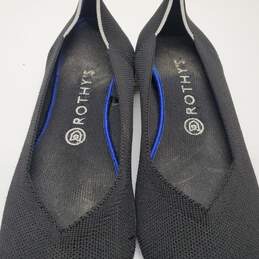 Rothy's Black Slip On The Flat Comfort Travel Shoes Women’s Sz 9 alternative image