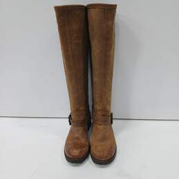 Steve Madden Women's BUCKEYEE Brown Soft Leather Knee-High Boots Size 8